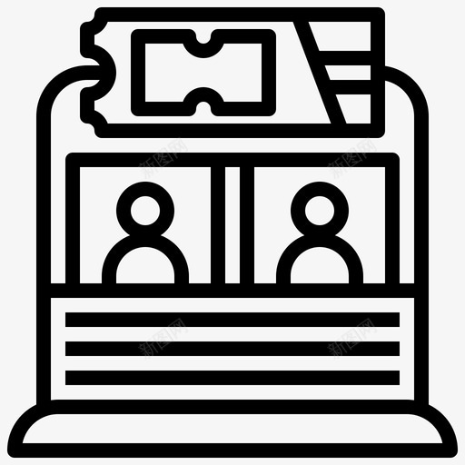 售票处61号游乐场线性svg_新图网 https://ixintu.com 售票处 61号 游乐场 线性