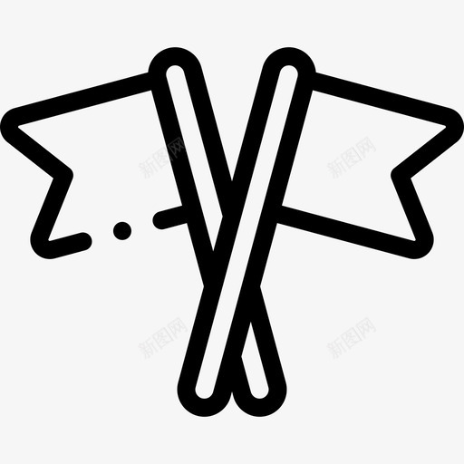 直线旗68面狂欢节旗帜svg_新图网 https://ixintu.com 直线 狂欢节 旗帜