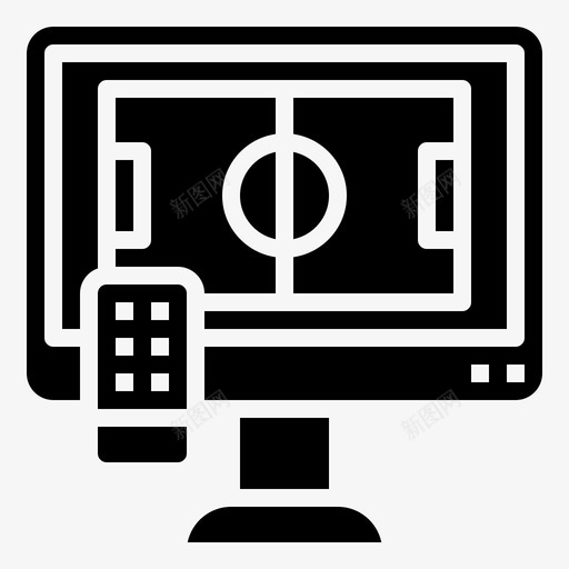 电视足球87加油svg_新图网 https://ixintu.com 电视 足球 加油