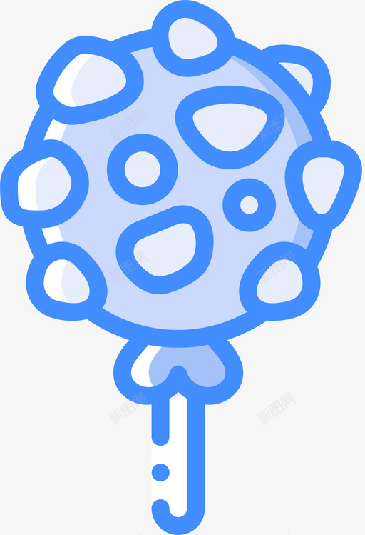棒棒糖糖果9蓝色svg_新图网 https://ixintu.com 棒棒糖 糖果 蓝色