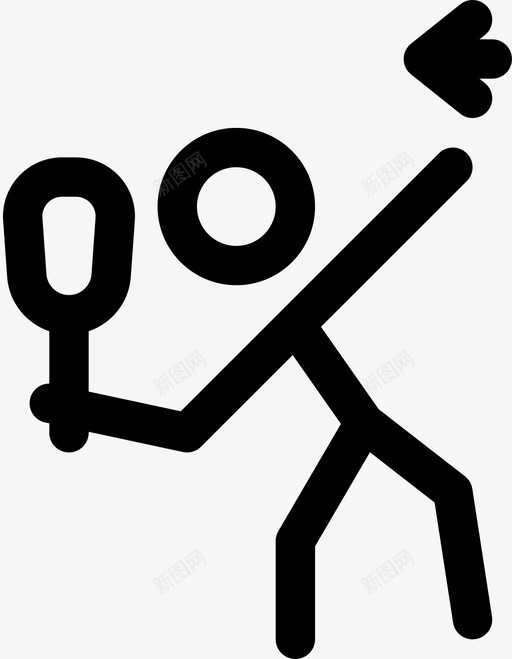 羽毛球运动员网球拍svg_新图网 https://ixintu.com 羽毛球 运动员 网球拍 运动