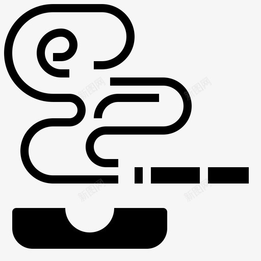 香烟空气污染6字形svg_新图网 https://ixintu.com 香烟 空气污染 字形