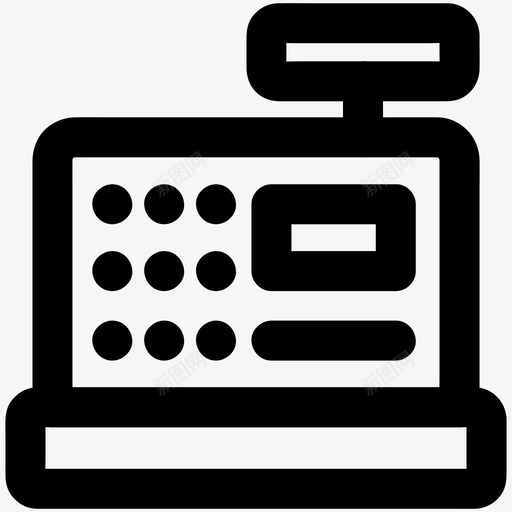 销售点收银台possvg_新图网 https://ixintu.com 销售点 收银台 pos 购物 电子商务