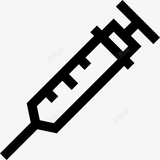注射器107号医院线性svg_新图网 https://ixintu.com 注射器 107号 医院 线性