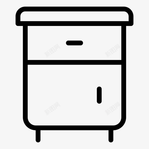 桌子床头柜台灯桌svg_新图网 https://ixintu.com 桌子 床头柜 台灯 边桌 家具