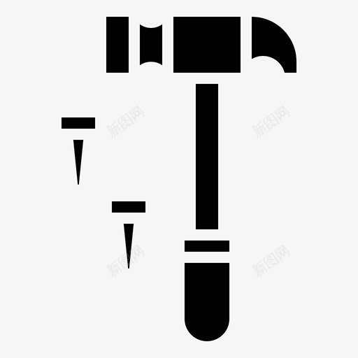 锤子劳动日8填充svg_新图网 https://ixintu.com 锤子 劳动日 填充