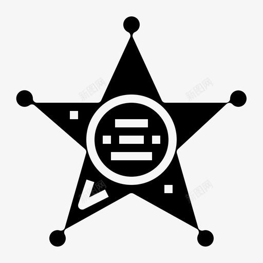 警长警察保护svg_新图网 https://ixintu.com 警长 警察 保护 象征 奖励