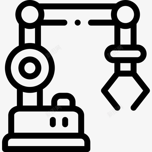 机械臂人工智能110线性svg_新图网 https://ixintu.com 机械 人工智能 线性