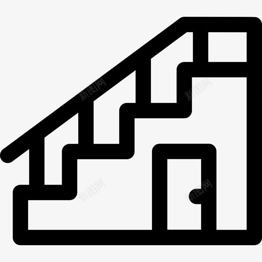 楼梯建筑212直线svg_新图网 https://ixintu.com 楼梯 建筑 直线