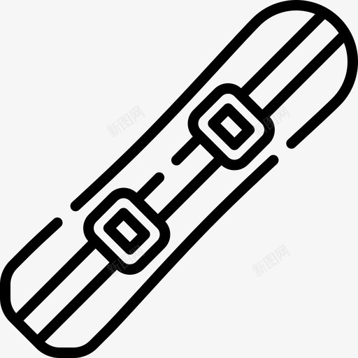 滑雪板极限运动32直线型svg_新图网 https://ixintu.com 滑雪板 极限运动 直线 线型