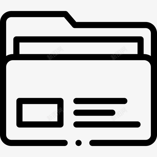 文件夹业务444线性svg_新图网 https://ixintu.com 文件夹 业务 线性