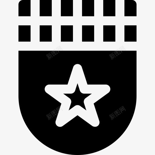 徽章奖励徽章6已填充svg_新图网 https://ixintu.com 徽章 奖励 填充