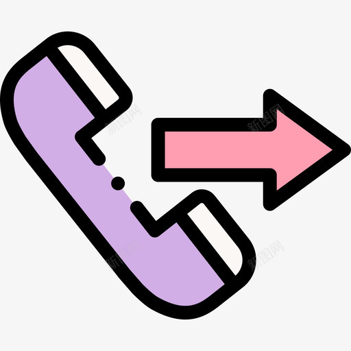 电话通信211线颜色svg_新图网 https://ixintu.com 电话 通信 颜色