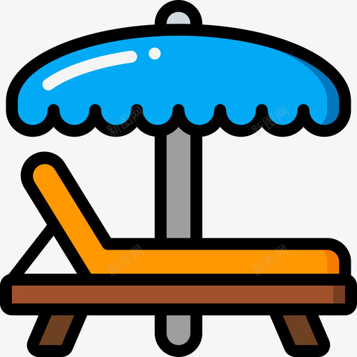 日光浴床水上公园40线性颜色svg_新图网 https://ixintu.com 日光浴 水上 公园 线性 颜色