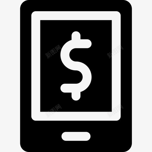 移动货币金融177已填充svg_新图网 https://ixintu.com 移动 货币 金融 填充