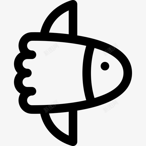 太阳鱼海洋生物63直系svg_新图网 https://ixintu.com 太阳 海洋生物 直系