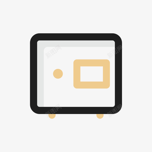 保险柜,安全svg_新图网 https://ixintu.com 保险柜,安全 数据 金融 线性 简约 商务 圆润