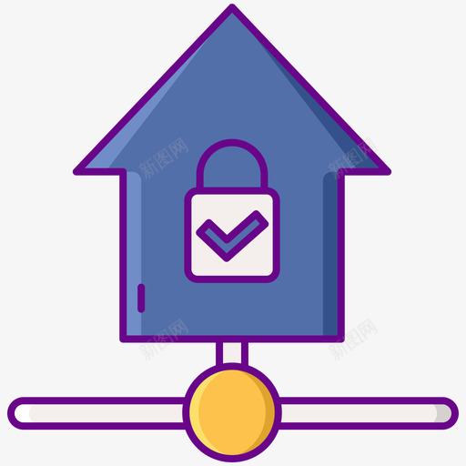 家庭网络网络安全38线性颜色svg_新图网 https://ixintu.com 家庭 网络 网络安全 线性 颜色