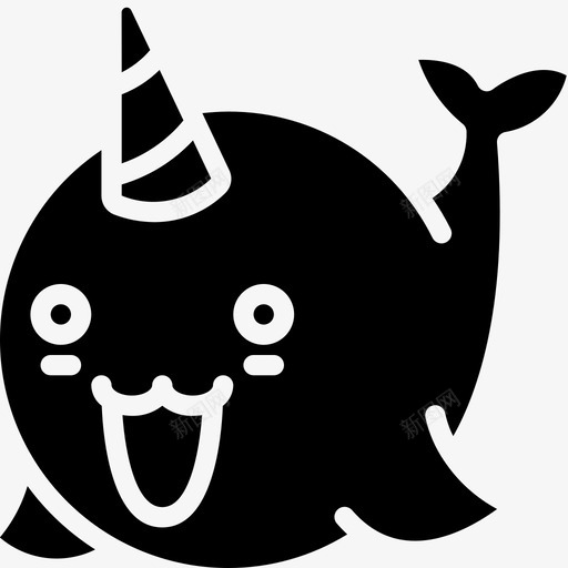 独角鲸冬季时间3填充svg_新图网 https://ixintu.com 独角 冬季 时间 填充