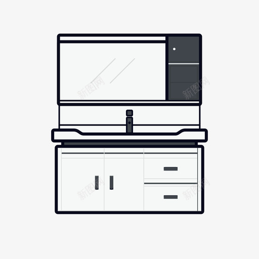 洗漱台svg_新图网 https://ixintu.com 洗漱台