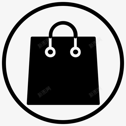 黑色电子商务零售电子商务购物圈svg_新图网 https://ixintu.com 电子商务 黑色 零售 购物
