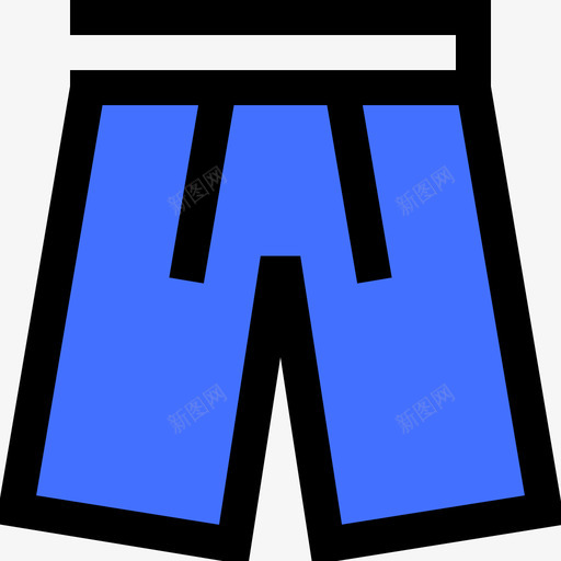 运动裤健身128蓝色svg_新图网 https://ixintu.com 运动 健身 蓝色