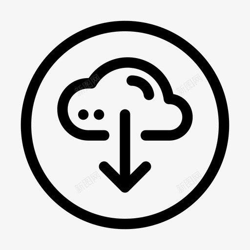 下载云混合svg_新图网 https://ixintu.com 服务器 下载 混合 网络 存储 it
