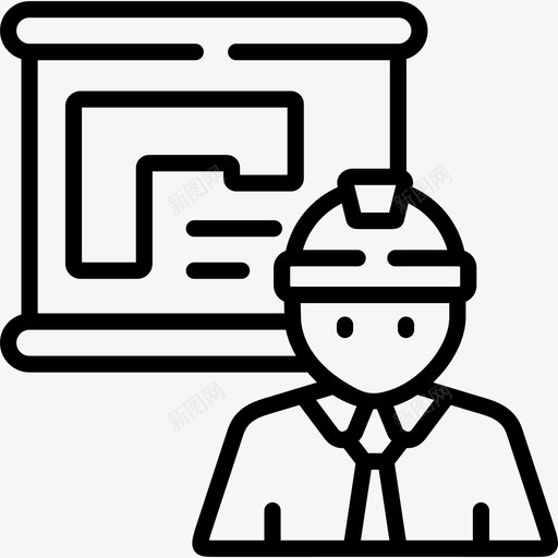 工程师工程103线性svg_新图网 https://ixintu.com 工程师 工程 线性