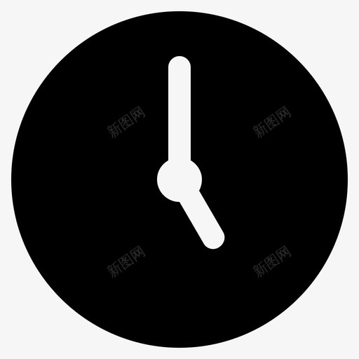 时钟早上5点下午5点svg_新图网 https://ixintu.com 5点 时钟 早上 下午 时间表 时间