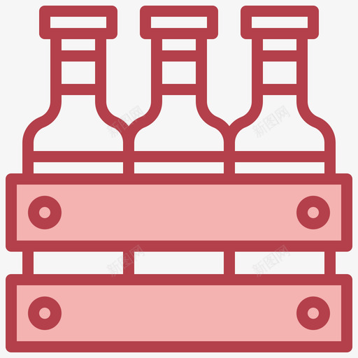 板条箱酿酒厂4号红色svg_新图网 https://ixintu.com 板条 酿酒 酒厂 4号 红色