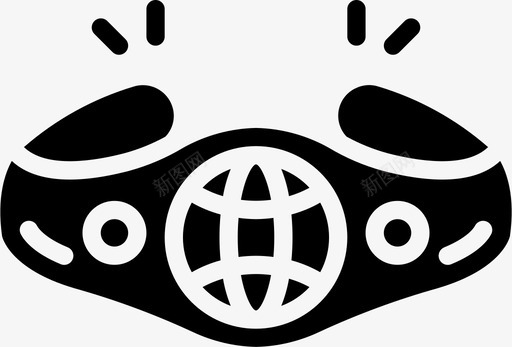 腰带拳击16填充svg_新图网 https://ixintu.com 腰带 拳击 填充