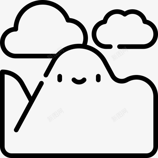 山地动物自然公园6线性svg_新图网 https://ixintu.com 山地 动物 自然 公园 线性