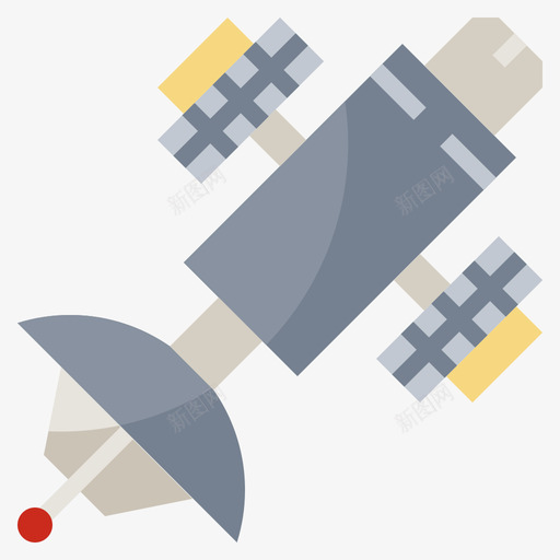 卫星科学8号扁平svg_新图网 https://ixintu.com 卫星 科学 8号 扁平