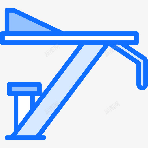 跳水板游泳运动员1蓝色svg_新图网 https://ixintu.com 跳水 游泳 运动员 蓝色