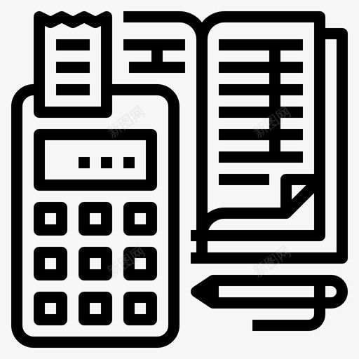 财务预算和费用1线性svg_新图网 https://ixintu.com 财务 预算 费用 线性