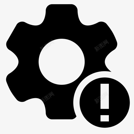 设置问题错误通知svg_新图网 https://ixintu.com 设置 问题 错误 通知 工具 警告 标志 标志符 符号