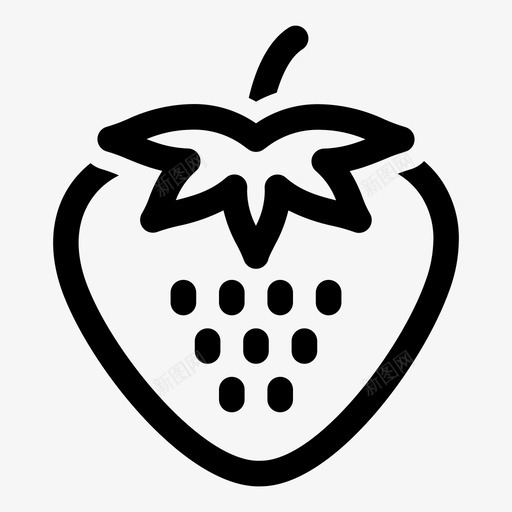 草莓甜点水果夏季水果svg_新图网 https://ixintu.com 水果 草莓 甜点 夏季 蔬菜