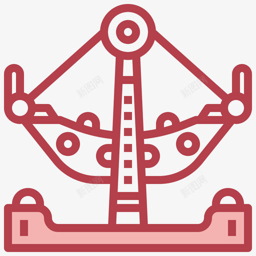 游船游乐园60红色svg_新图网 https://ixintu.com 游船 游乐园 红色