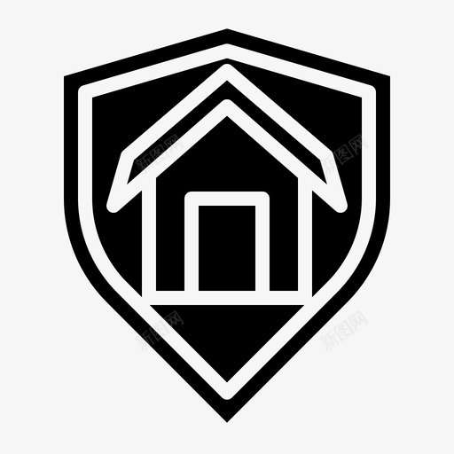 家庭保险保险100填充svg_新图网 https://ixintu.com 保险 家庭 填充