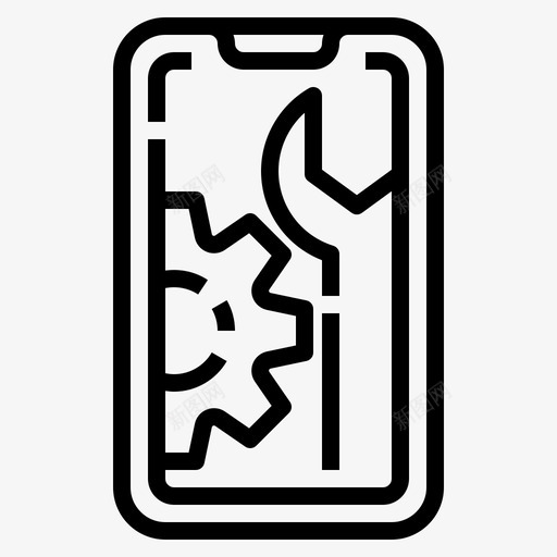 设置业务元素9线性svg_新图网 https://ixintu.com 设置 业务 元素 线性
