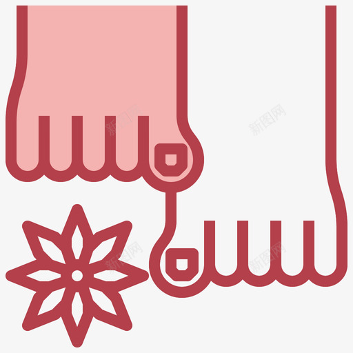 修脚spa41红色svg_新图网 https://ixintu.com 修脚 spa 红色