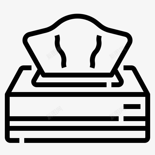 湿巾保健和卫生1线性svg_新图网 https://ixintu.com 湿巾 保健 卫生 线性