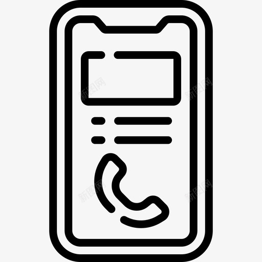 智能手机通信和媒体26线性svg_新图网 https://ixintu.com 智能 手机 通信 信和 媒体 线性