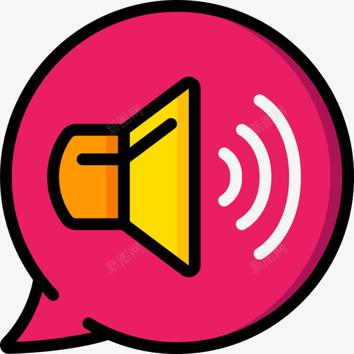 音频通信37线性彩色svg_新图网 https://ixintu.com 音频 通信 线性 彩色