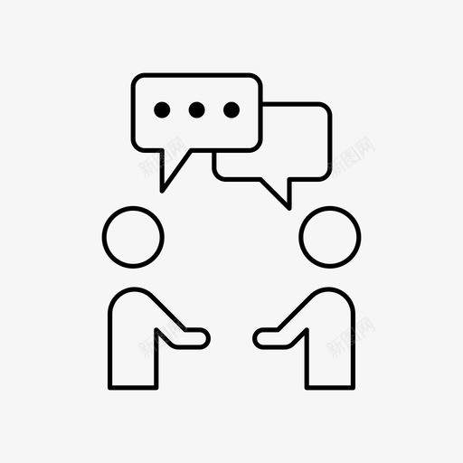 会说话的人沟通交谈svg_新图网 https://ixintu.com 说话 会说 交谈 沟通 讨论 用户
