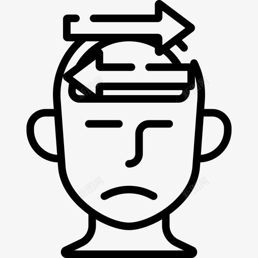 困惑人类思维55线性svg_新图网 https://ixintu.com 困惑 人类 思维 线性