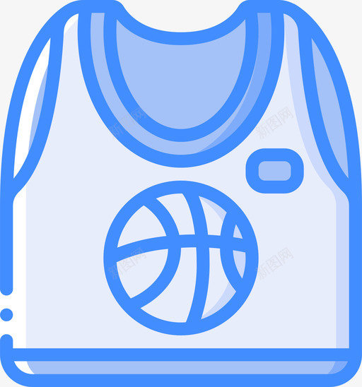 背心篮球64蓝色svg_新图网 https://ixintu.com 背心 篮球 蓝色