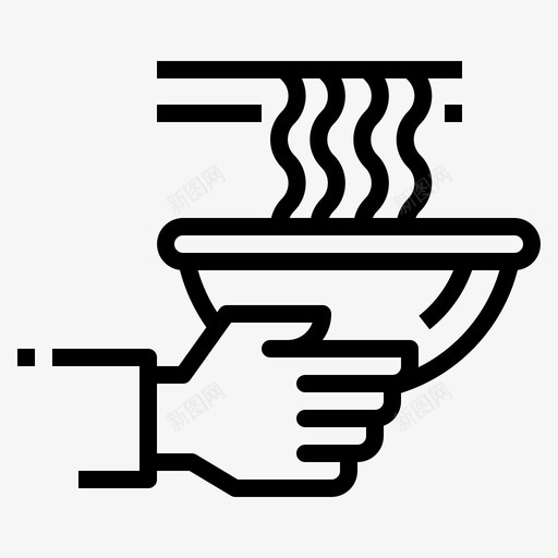 面条在线食品1线性svg_新图网 https://ixintu.com 面条 在线 食品 线性
