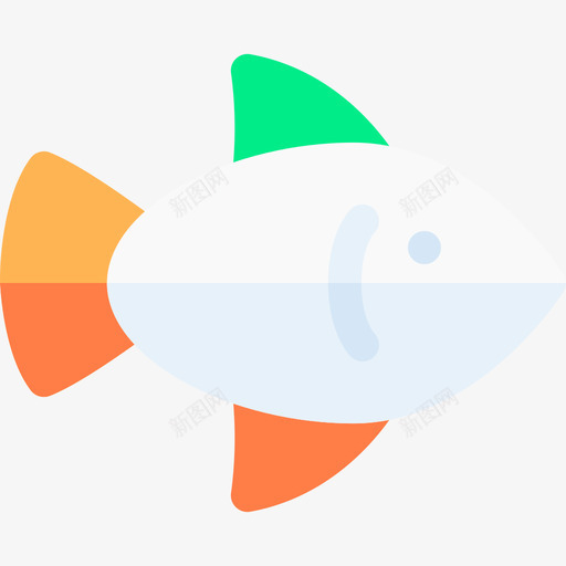 鱼海洋生物62扁平svg_新图网 https://ixintu.com 海洋生物 扁平