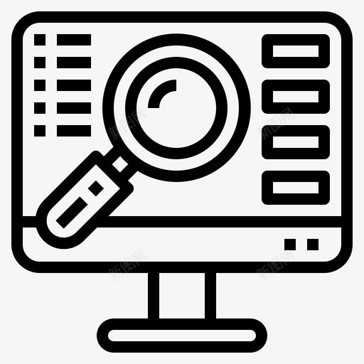 计算机搜索38线性svg_新图网 https://ixintu.com 计算机 搜索 线性